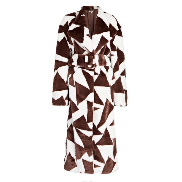 Ronny Kobo Ilia Two-tone Faux Fur Coat - Picture 8 of 14